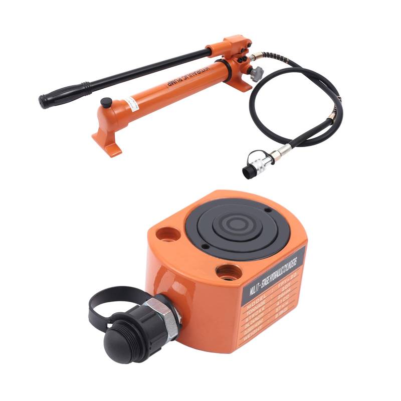 WSIKGHU Werkstattpresse 20T Hydraulikzylinder mit Pumpe Hydraulik Handpumpe＋Hydraulische Hubstütze Mehrstufiger Wagenheber Für beengte Platzverhältnisse und Autoreparaturen von WSIKGHU