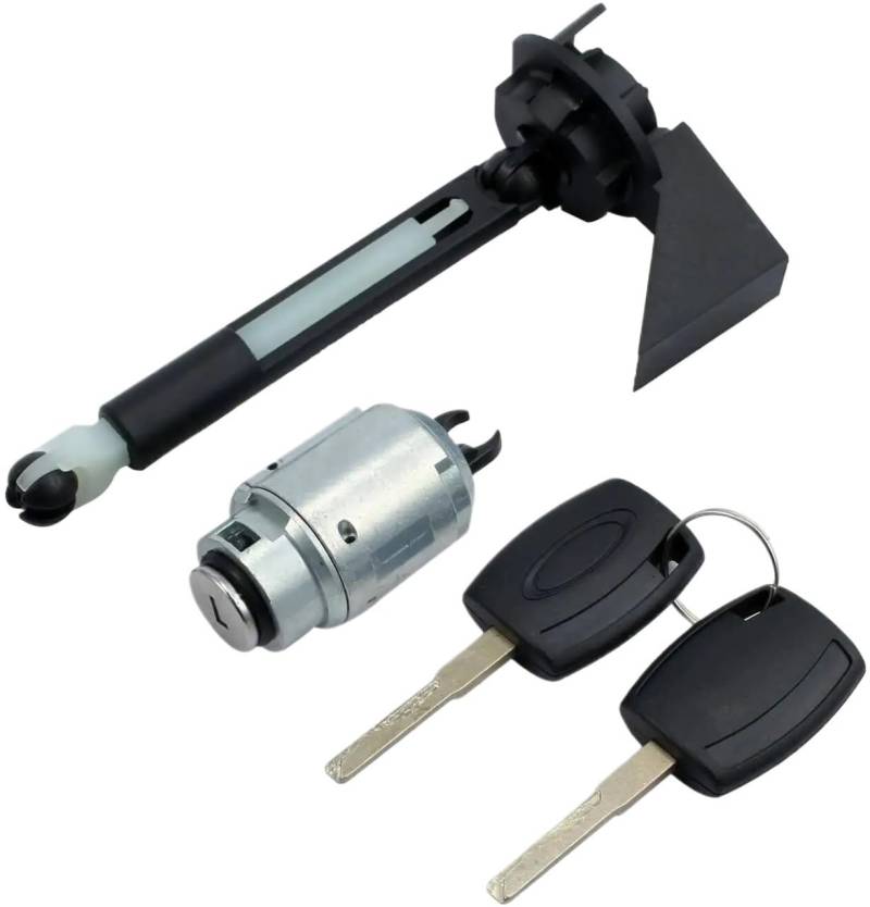 Heckklappe Türschloss 1Set Für Focus Front Motorhaube Release Lock Latch Catch Reparatur Set Mit 2 Schlüssel MK2 2004-2012 1355231 von WSNZYT