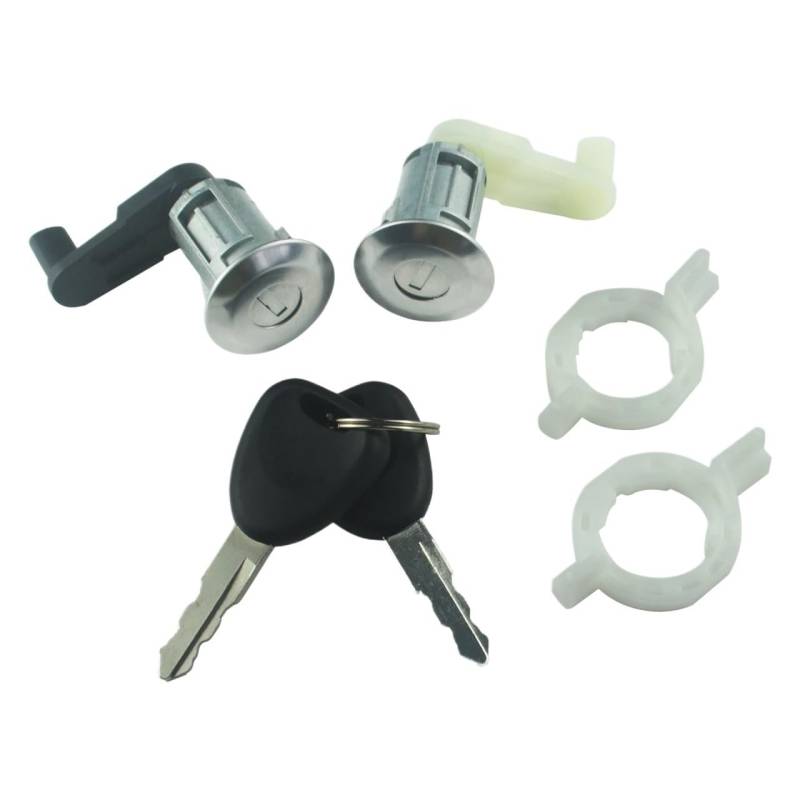Heckklappe Türschloss 2 Set Links und Rechts Auto Türschloss Zylinder Mit 2 Schlüssel 7701468981 FÜR Megane FÜR Scenic FÜR Clio FÜR Master von WSNZYT