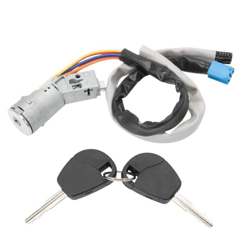 WSNZYT Heckklappe Türschloss Auto-Lenkschloss-Set für Partner für Berlingo 4162CH 4162.CF 252402 von WSNZYT