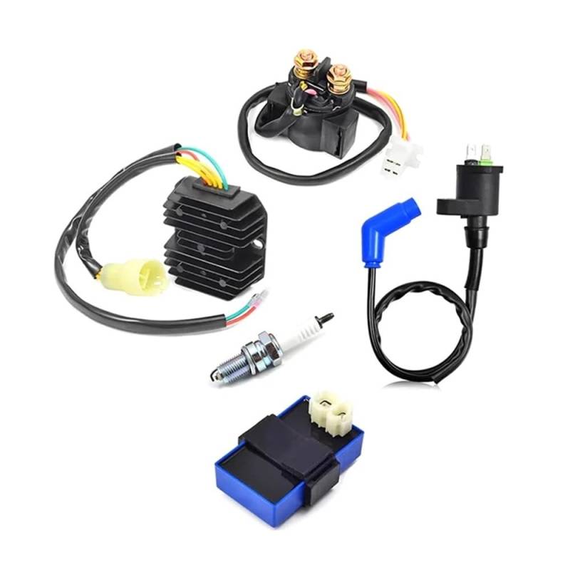 WSNZYT Motorrad-Startrelais 30410-HC4-770 CDI Box Zündspule Spannungsreglergleichrichter Relais Kit Für Fourtrax 300 TRX300 TRX300FW 1993 von WSNZYT