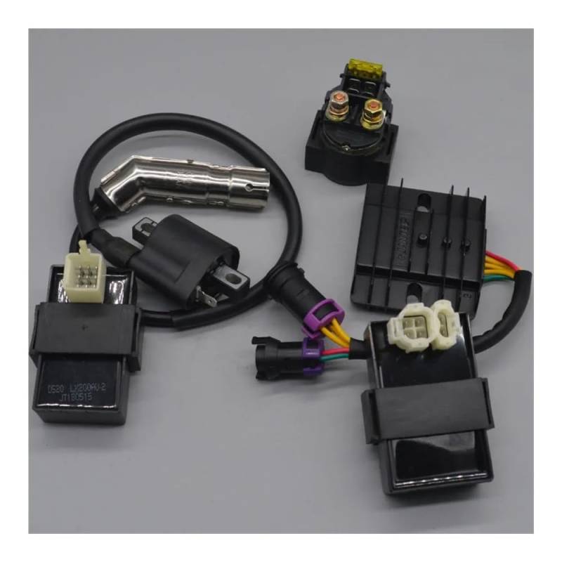 WSNZYT Motorrad-Startrelais Für Kayo AU200 ATV200 Für 200cc CVT-Motor CDI-Relais Zündspule Blinkgleichrichter ATV Quad Zubehör LX200M LC162FMK 200AU von WSNZYT