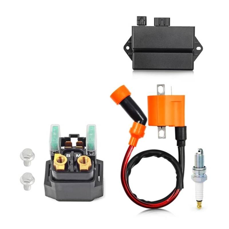 WSNZYT Motorrad-Startrelais Starter Relais Und Zündspule Zünder CDI Spark Für 350 2004-2013 1D0-81940-02-00 von WSNZYT