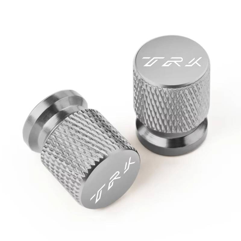 4 Stück Motorrad Ventilkappen für Benelli TRK 502X 702X TRK 502 702 X CNC Aluminium mit Graviertem Logo Staubdichte Reifenkappen Motorradventile,Titanium Style von WSOPP