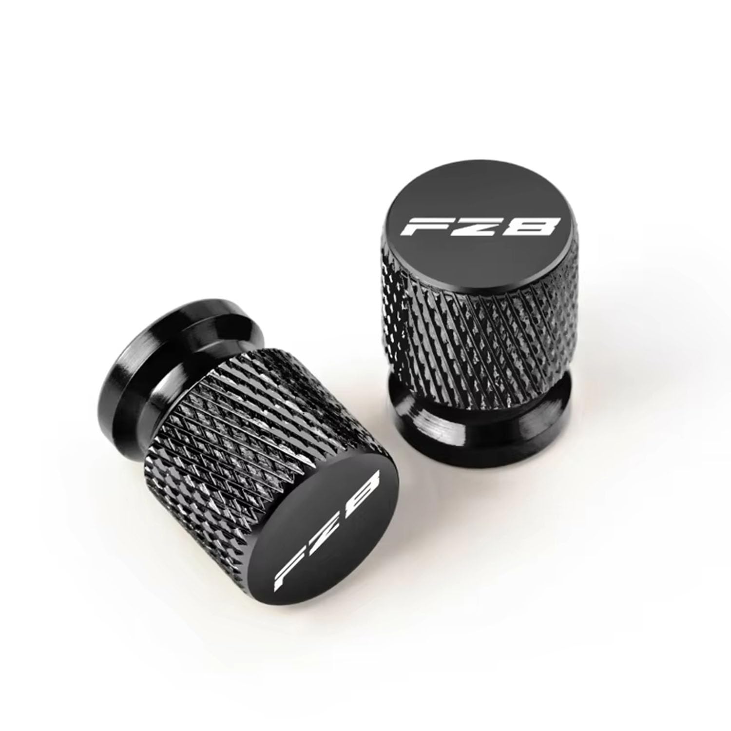 4 Stück Motorrad Ventilkappen für Yamaha FZ8 FZ 8 FAZER 2010-2023 2013 2012 2011 CNC Aluminium mit Graviertem Logo Staubdichte Reifenkappen Motorradventile,Black Style 4 Stück Motorrad Ventilkappen für Yamaha FZ8 FZ 8 FAZER 2010-2023 2013 2012 2011 CNC Aluminium mit Graviertem Logo Staubdichte Reifenkappen Motorradventile,Black Style von WSOPP