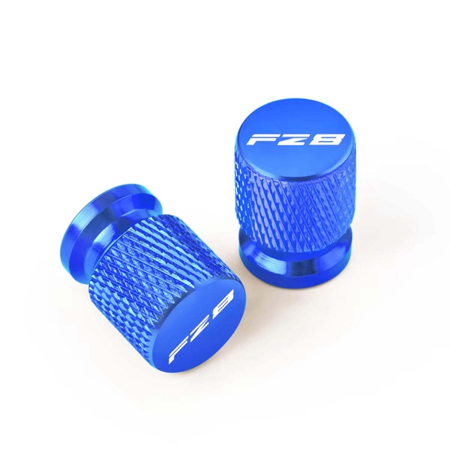 4 Stück Motorrad Ventilkappen für Yamaha FZ8 FZ 8 FAZER 2010-2023 2013 2012 2011 CNC Aluminium mit Graviertem Logo Staubdichte Reifenkappen Motorradventile,Blue Style 4 Stück Motorrad Ventilkappen für Yamaha FZ8 FZ 8 FAZER 2010-2023 2013 2012 2011 CNC Aluminium mit Graviertem Logo Staubdichte Reifenkappen Motorradventile,Blue Style von WSOPP