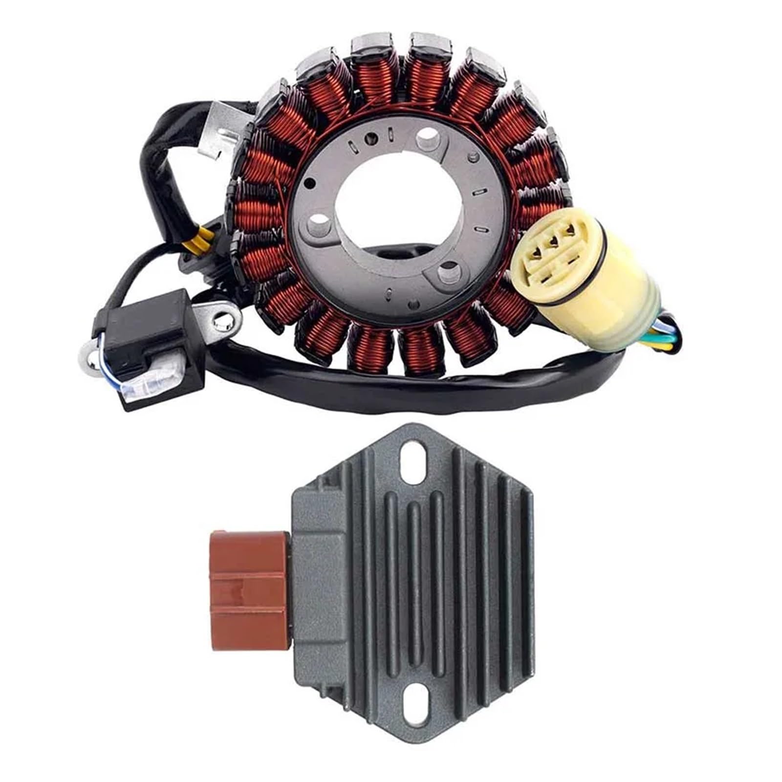 Motorrad Generator Stator Spule & Gleichrichter for TRX350FE Rancher 4x4 ES ATV 31120-HN5-M01 31600-HM7-003 31600-HM7-830(1 Set) von WSULQKOG