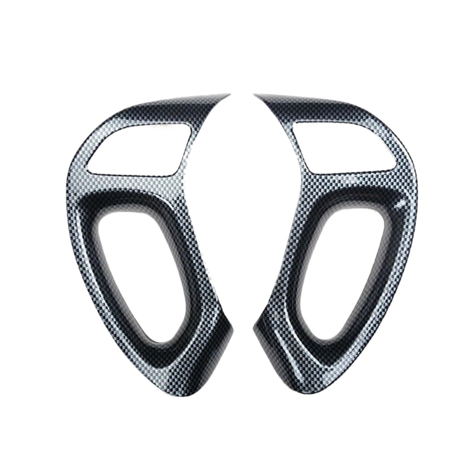 WSUMKH Lenkradabdeckung Trim Innen Carbon Faser Styling Auto Innen Zubehör Für Hyundai IX35 2010-2015, 2 PCS, Schwarz, Kohlenstofffaser WSUMKH Lenkradabdeckung Trim Innen Carbon Faser Styling Auto Innen Zubehör Für Hyundai IX35 2010-2015, 2 PCS, Schwarz, Kohlenstofffaser von WSUMKH