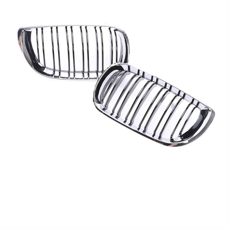 Front Nieren Kühlergrill 2/4 Türen Grill Für 3er E46 2002 2003 2004 2005 Frontstoßstange Niere Armaturenbrett Air Center Racing Schwarz Chrom Grill Haube Teile Frontgrill(4-Chrome Black 02-05) von WSUMKH