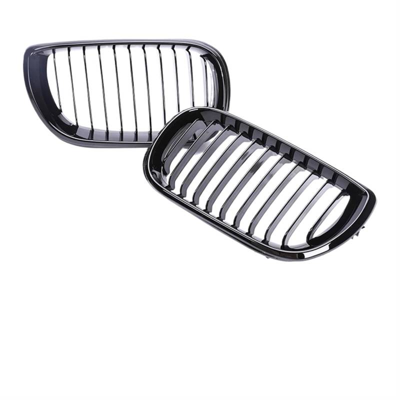 Front Nieren Kühlergrill 2/4 Türen Grill Für 3er E46 2002 2003 2004 2005 Frontstoßstange Niere Armaturenbrett Air Center Racing Schwarz Chrom Grill Haube Teile Frontgrill(4-Single Black 02-05) von WSUMKH