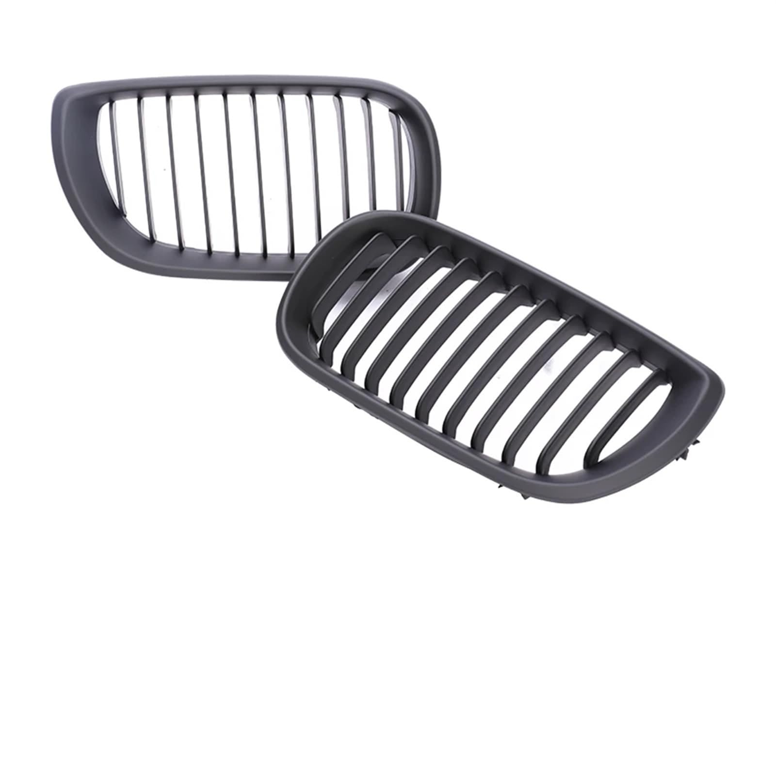 Front Nieren Kühlergrill 2/4 Türen Grill Für 3er E46 2002 2003 2004 2005 Frontstoßstange Niere Armaturenbrett Air Center Racing Schwarz Chrom Grill Haube Teile Frontgrill(4-Single Matte 02-05) von WSUMKH