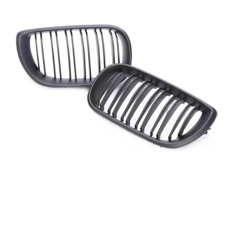 Front Nieren Kühlergrill 2/4 Türen Grill Für 3er E46 2002 2003 2004 2005 Frontstoßstange Niere Armaturenbrett Air Center Racing Schwarz Chrom Grill Haube Teile Frontgrill(4-dual Matte 02-05) von WSUMKH