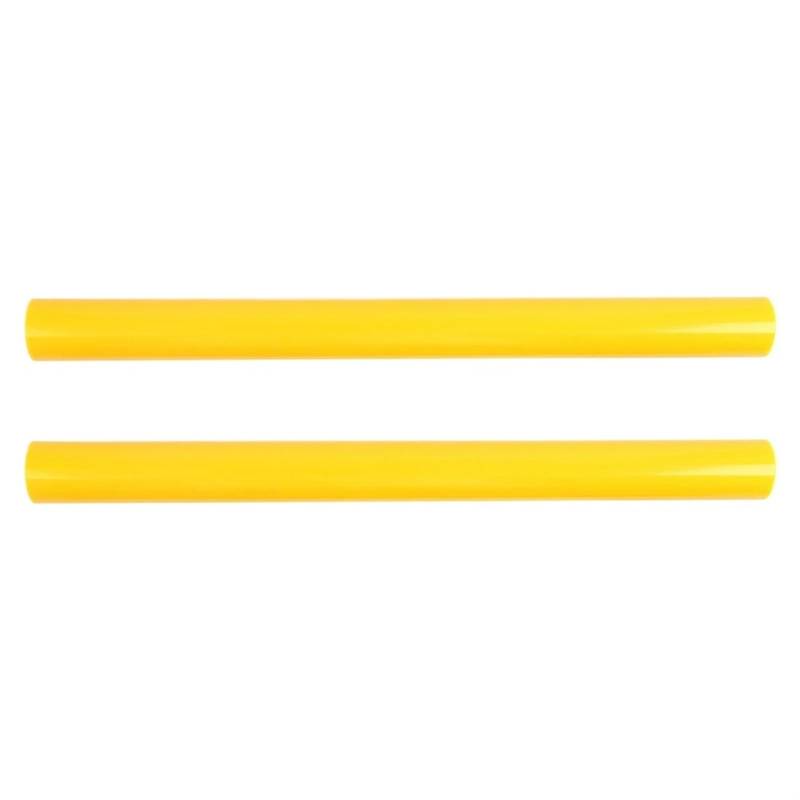 Front Nieren Kühlergrill 2 Stück Auto Bunte Unterstützung Grill Bar V Brace Wrap Für E60 E65 E66 Frontgrill Zierstreifen Abdeckrahmen Aufkleber Frontgrill(Gelb) von WSUMKH