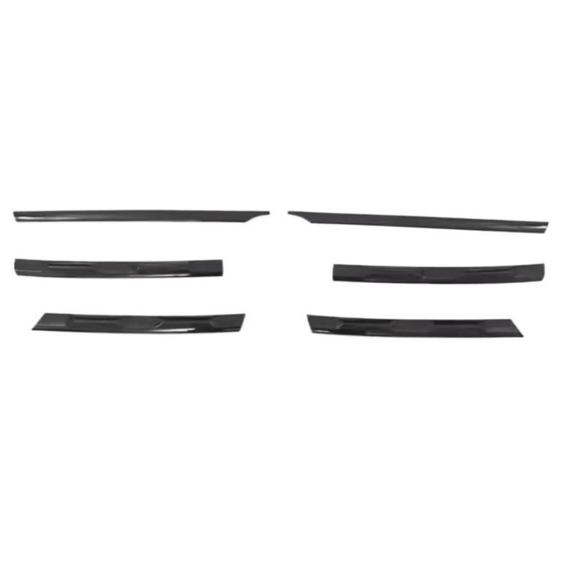 Front Nieren Kühlergrill Für Tiguan MK2 Glänzend Schwarz Grille R 2017-2024 Europa Front Helle Schwarz Grille Sport Schwarz Body Kit Version Auto Styling Frontgrill(2017-2021) von WSUMKH