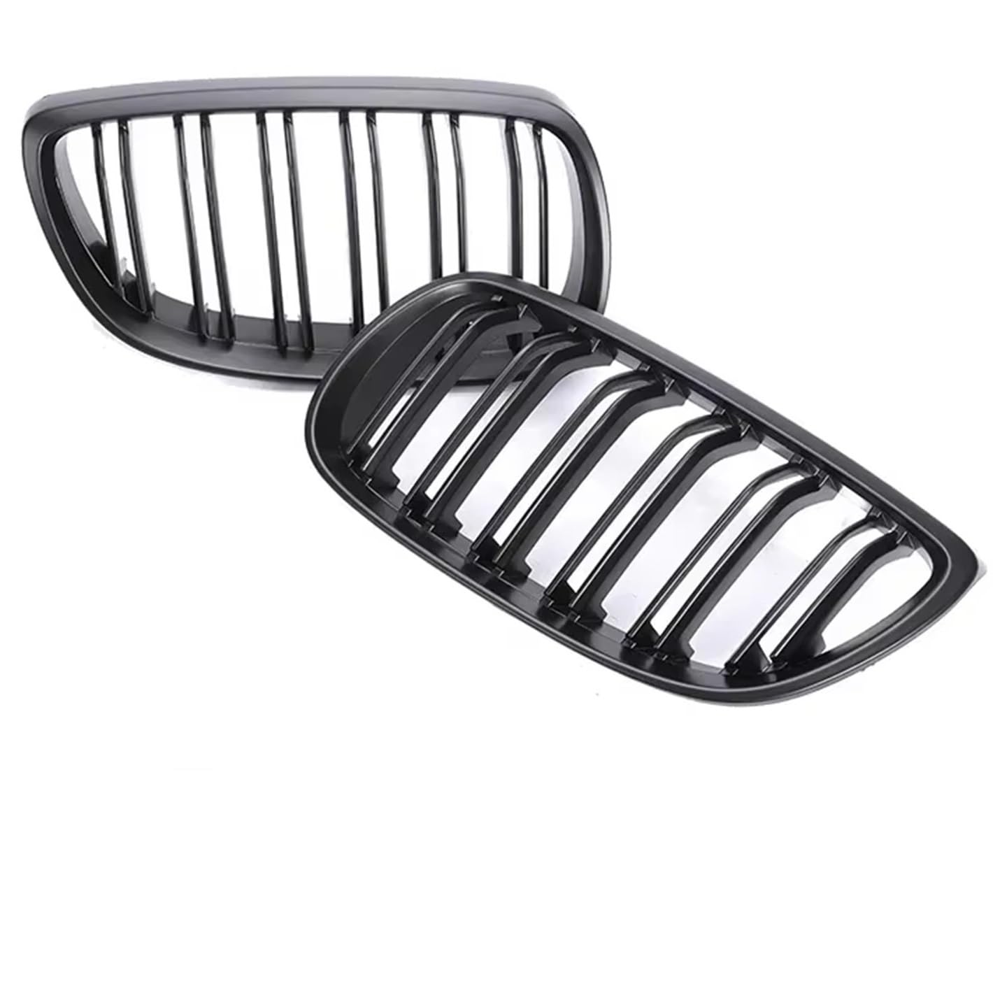 Front Nieren Kühlergrill Teile Frontstoßstange Nierengrills Für 3er E92 E93 2005 2006 2007 2008 2009 Carbon Fiber Racing Mesh Console Center Grille Frontgrill(Matte Black 05-09) von WSUMKH