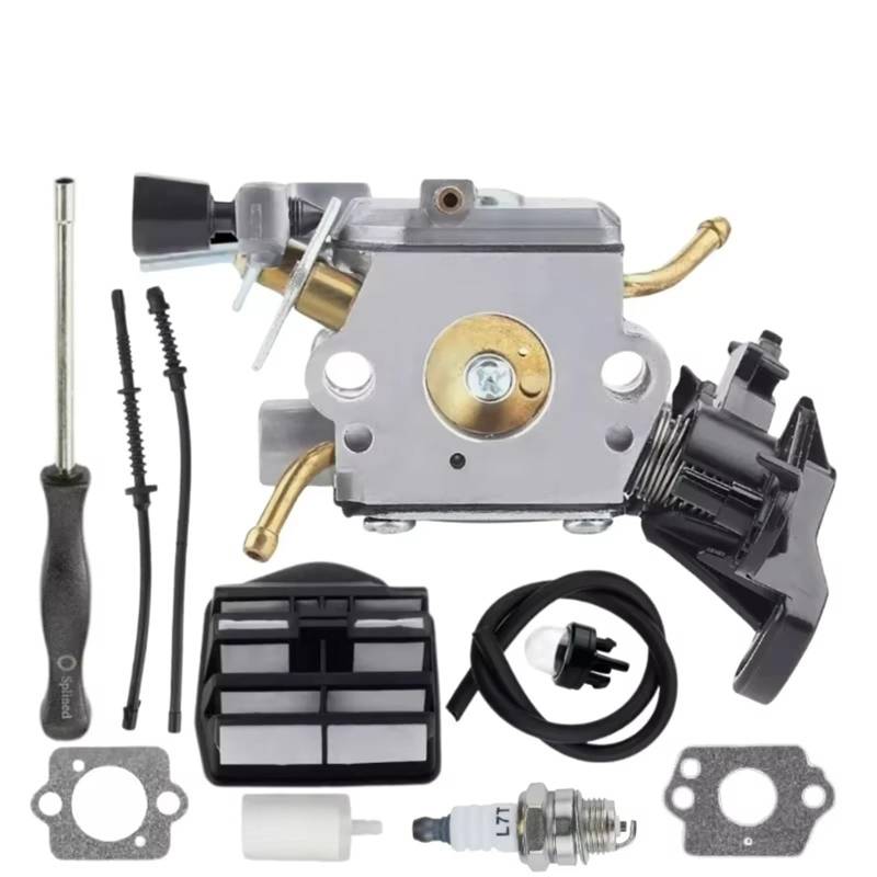 Vergaser Für 445 450 445E 450E Für JONSERED CS2245S 506450401 Kettensäge Für ZAMA C1M-EL37B 506450401 Vergaser Luft Kraftstoff Filter Set Moto Vergaser(C1M-EL37B kit) von WSUMKH
