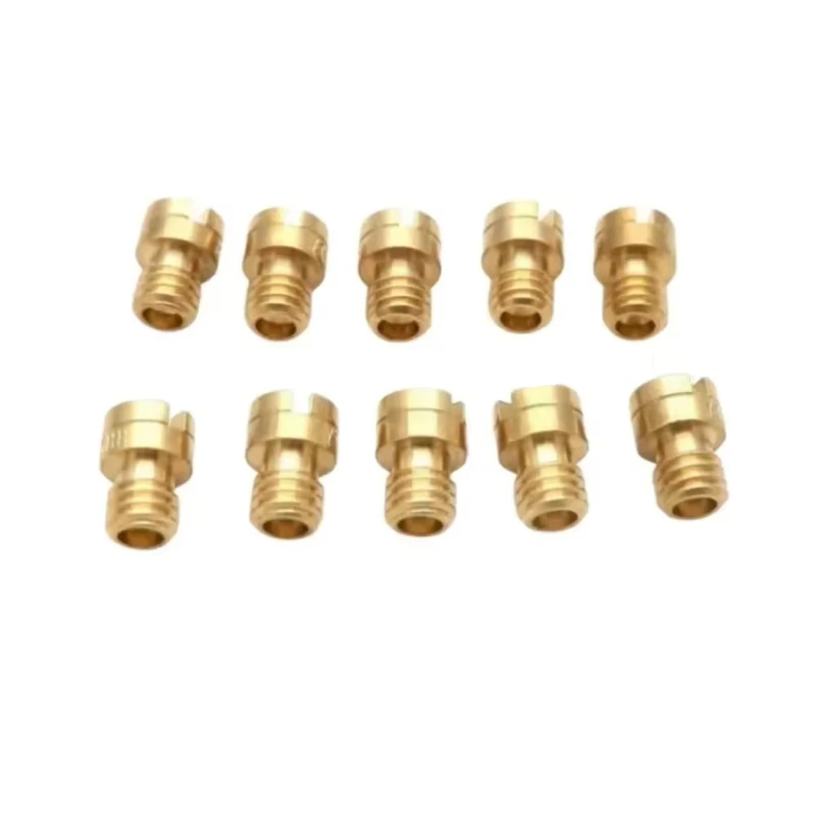 Vergaser Für Keihin Vergaser Packung Mit 10 Stück 4mm Hauptdüse M4 Für GY6 50cc 139QMB PZ19 Für Keihin Für OKO Für KOSO PWK Für Mikuni Moto Vergaser(50-72 (M4)) von WSUMKH