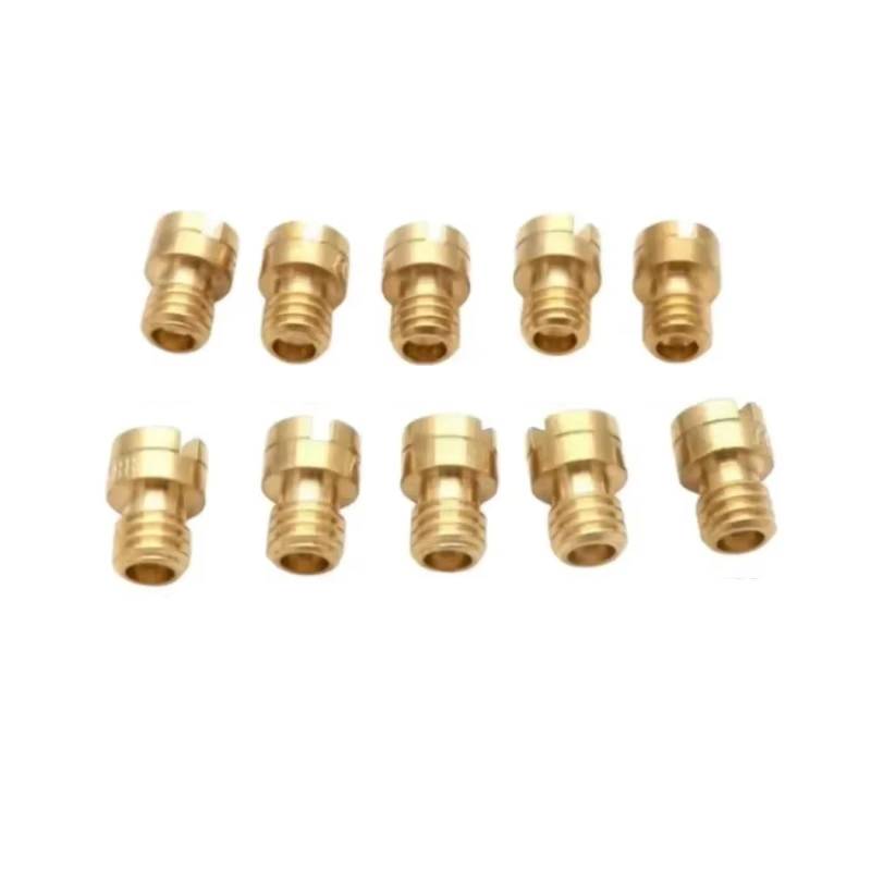 Vergaser Für Keihin Vergaser Packung Mit 10 Stück 4mm Hauptdüse M4 Für GY6 50cc 139QMB PZ19 Für Keihin Für OKO Für KOSO PWK Für Mikuni Moto Vergaser(75-98 (M4)) von WSUMKH