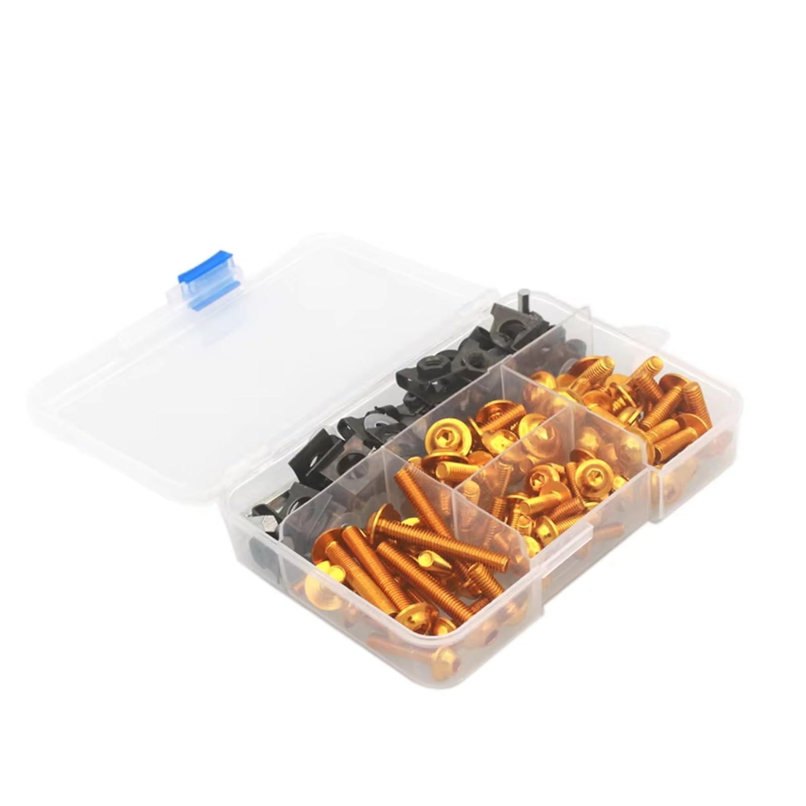 Kompatibel Mit Aprilia Für Rs 125 Für Sr 50 Für Rsv4 Für Shiver Motorrad-Verkleidungsschrauben-Set, Karosserie-Schrauben, Mutter, Motorrad-Schrauben, Bolzen-Set Schrauben sbolzen Muttern(Yellow) von WTIXCRQ