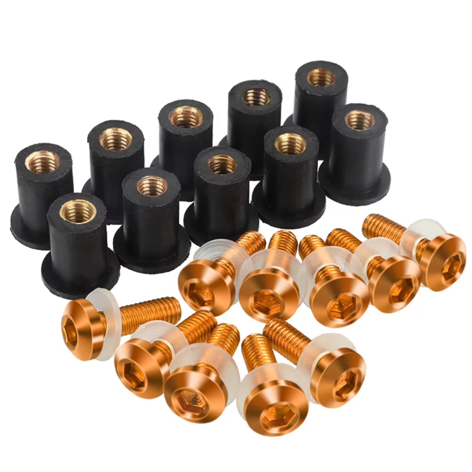 Kompatibel Mit CBR 125R 250R 300R 500R 600 900 954 1000 RR Für CBR650R Für XADV. Motorrad-Windschutzscheibenschrauben-Kits, Windschutzscheiben-M5-Schrauben, 10 Stück Schrauben sbolzen Muttern(Orange) Kompatibel Mit CBR 125R 250R 300R 500R 600 900 954 1000 RR Für CBR650R Für XADV. Motorrad-Windschutzscheibenschrauben-Kits, Windschutzscheiben-M5-Schrauben, 10 Stück Schrauben sbolzen Muttern(Orange) von WTIXCRQ