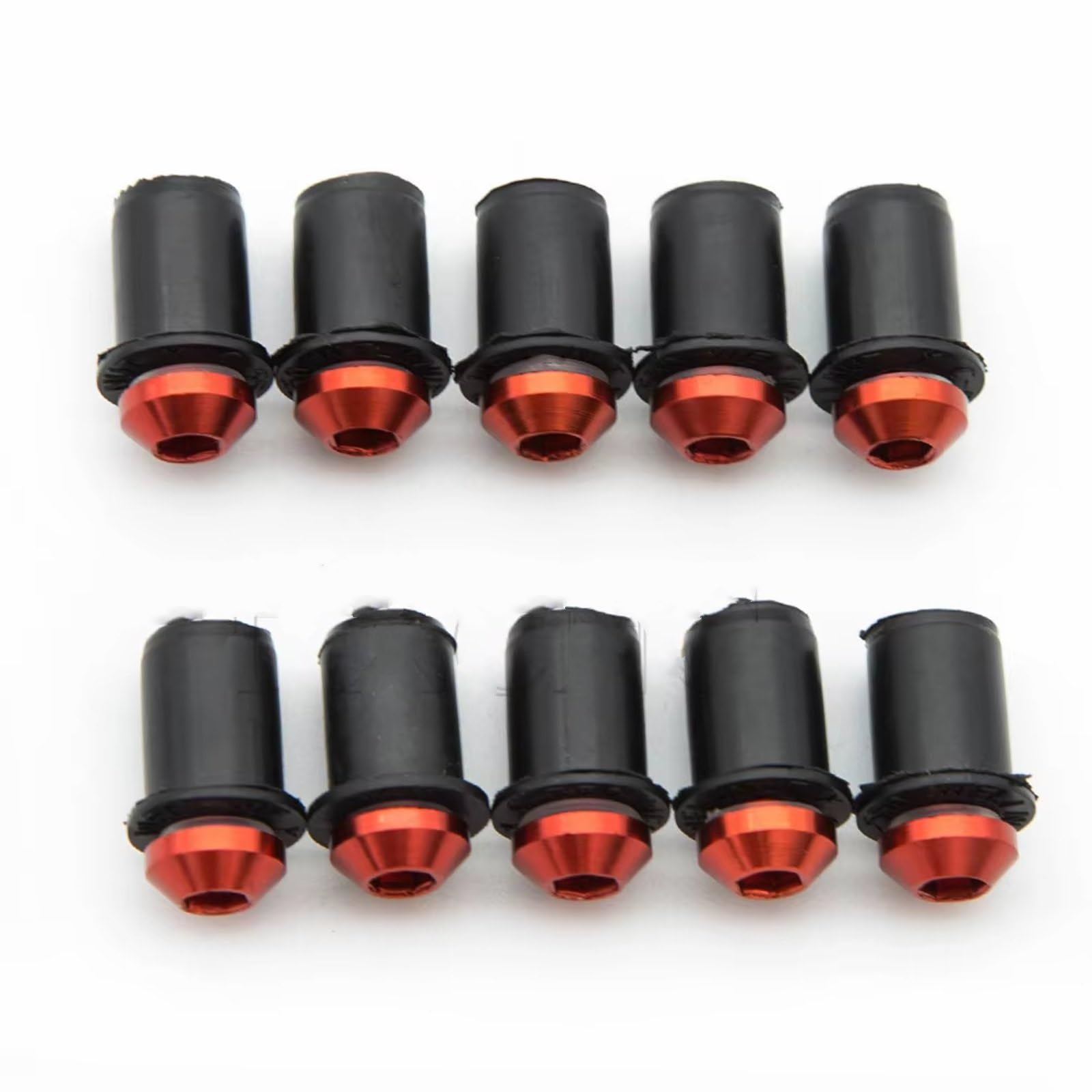 Kompatibel Mit Ducati Für 1098 1199 1198 748 1200 Für Panigale ST4 ST3 ST2 Für Streetfighter 848 Motorrad-Windschutzscheiben-Windschutzscheibenbolzen, 5 Mm Schraube Schrauben sbolzen Muttern(Red) von WTIXCRQ