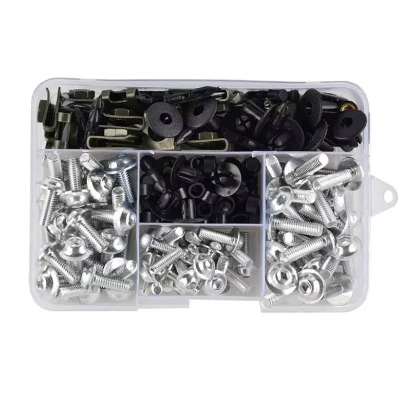 Kompatibel Mit Suzuki Für V-Strom 250 650 1000 1050 XT Motorrad Verkleidungsschrauben Schraubensatz Mutternklammern Motorrad Windschutzscheibenschrauben Mutternsatz Schrauben sbolzen Muttern(Silver) von WTIXCRQ