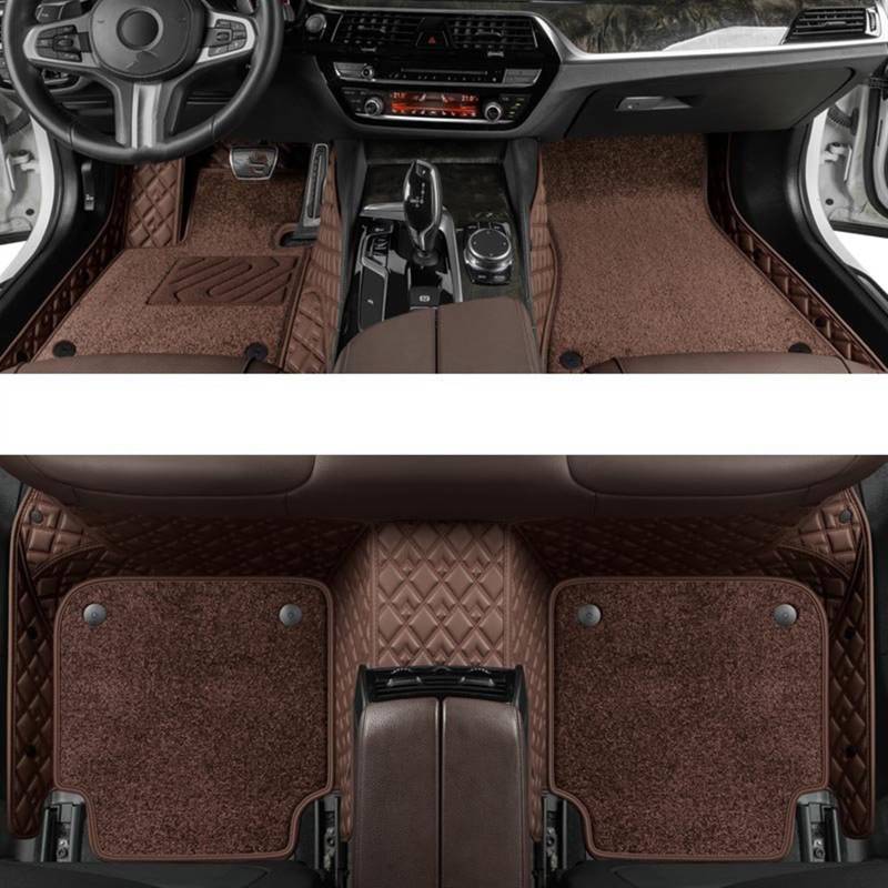 WTIXCRQ Automatte Kompatibel Mit Fit 2014 2015 2016 2017 2018 2019 2020 Auto-Fußmatten Teppich Teppiche Fußpolster Anti-Schmutz-Matte Innenboden-Liner-Pad(2,A) von WTIXCRQ