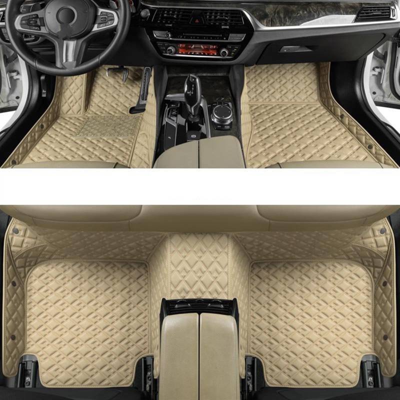 WTIXCRQ Automatte Kompatibel Mit Fit 2014 2015 2016 2017 2018 2019 2020 Auto-Fußmatten Teppich Teppiche Fußpolster Anti-Schmutz-Matte Innenboden-Liner-Pad(2,B) von WTIXCRQ