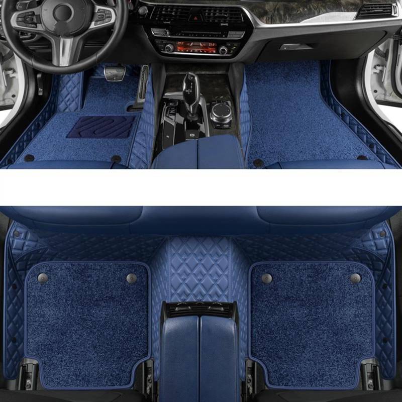 WTIXCRQ Automatte Kompatibel Mit Fit 2014 2015 2016 2017 2018 2019 2020 Auto-Fußmatten Teppich Teppiche Fußpolster Anti-Schmutz-Matte Innenboden-Liner-Pad(3,A) von WTIXCRQ