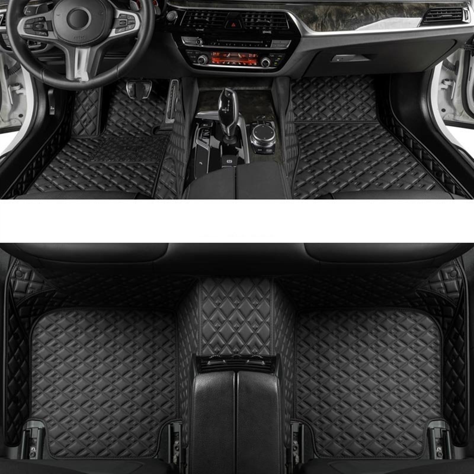 WTIXCRQ Automatte Kompatibel Mit Fit 2014 2015 2016 2017 2018 2019 2020 Auto-Fußmatten Teppich Teppiche Fußpolster Anti-Schmutz-Matte Innenboden-Liner-Pad(4,B) von WTIXCRQ