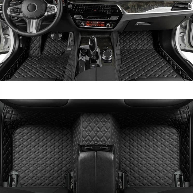 WTIXCRQ Automatte Kompatibel Mit Fit 2014 2015 2016 2017 2018 2019 2020 Auto-Fußmatten Teppich Teppiche Fußpolster Anti-Schmutz-Matte Innenboden-Liner-Pad(4,B) von WTIXCRQ
