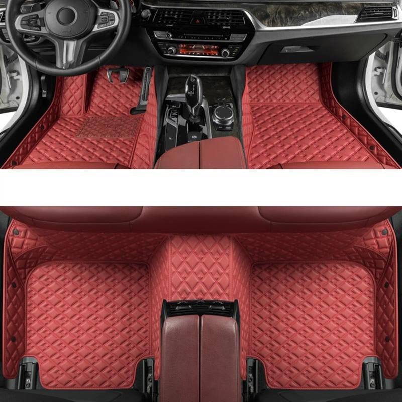 WTIXCRQ Automatte Kompatibel Mit Fit 2014 2015 2016 2017 2018 2019 2020 Auto-Fußmatten Teppich Teppiche Fußpolster Anti-Schmutz-Matte Innenboden-Liner-Pad(5,B) von WTIXCRQ