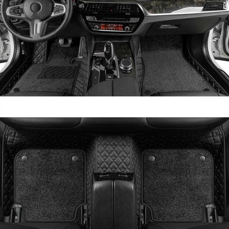 WTIXCRQ Automatte Kompatibel Mit Fit 2014 2015 2016 2017 2018 2019 2020 Auto-Fußmatten Teppich Teppiche Fußpolster Anti-Schmutz-Matte Innenboden-Liner-Pad(8,A) von WTIXCRQ