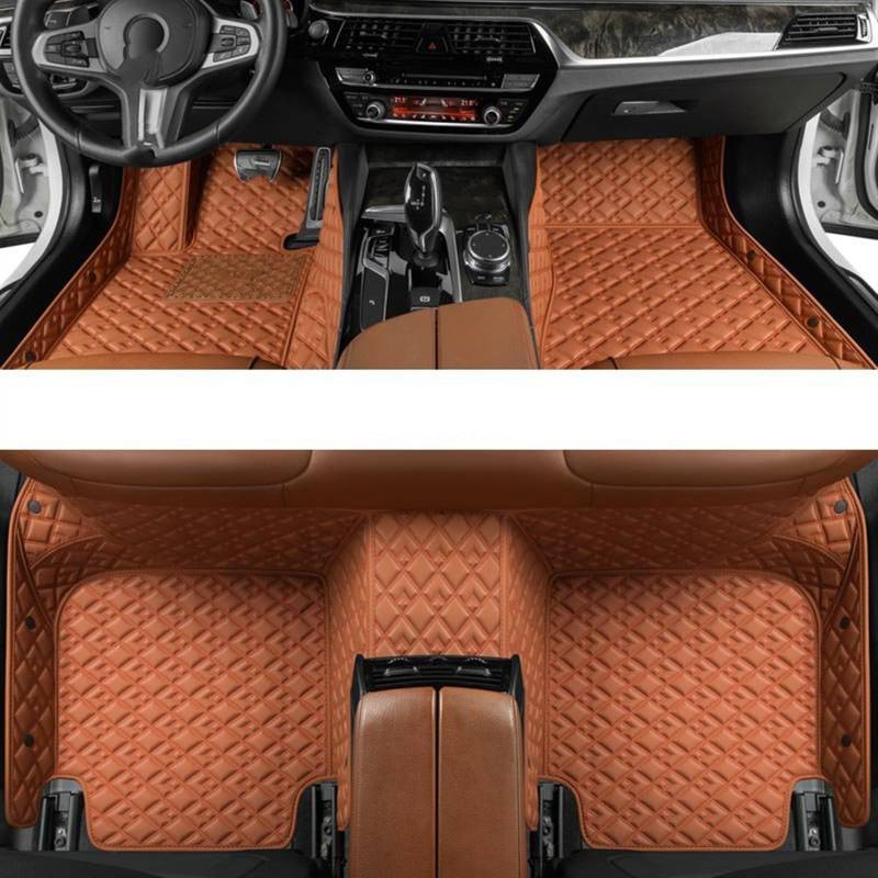 WTIXCRQ Automatte Kompatibel Mit Fit 2014 2015 2016 2017 2018 2019 2020 Auto-Fußmatten Teppich Teppiche Fußpolster Anti-Schmutz-Matte Innenboden-Liner-Pad(color1,B) von WTIXCRQ