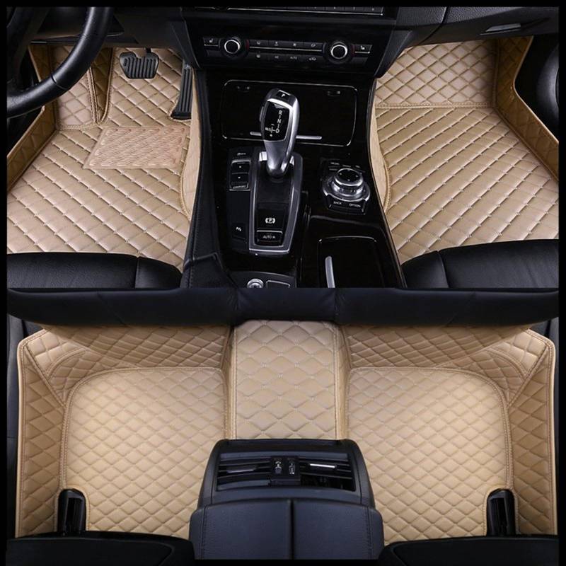 WTIXCRQ Automatte Kompatibel Mit Maserati Für Levante 2016 2017 2018 2019 2020 2021 Auto-Fußmatten Fußmatten Fußraummatten Anti-Rutsch-Teppiche Set Fersenpolster(color1) von WTIXCRQ