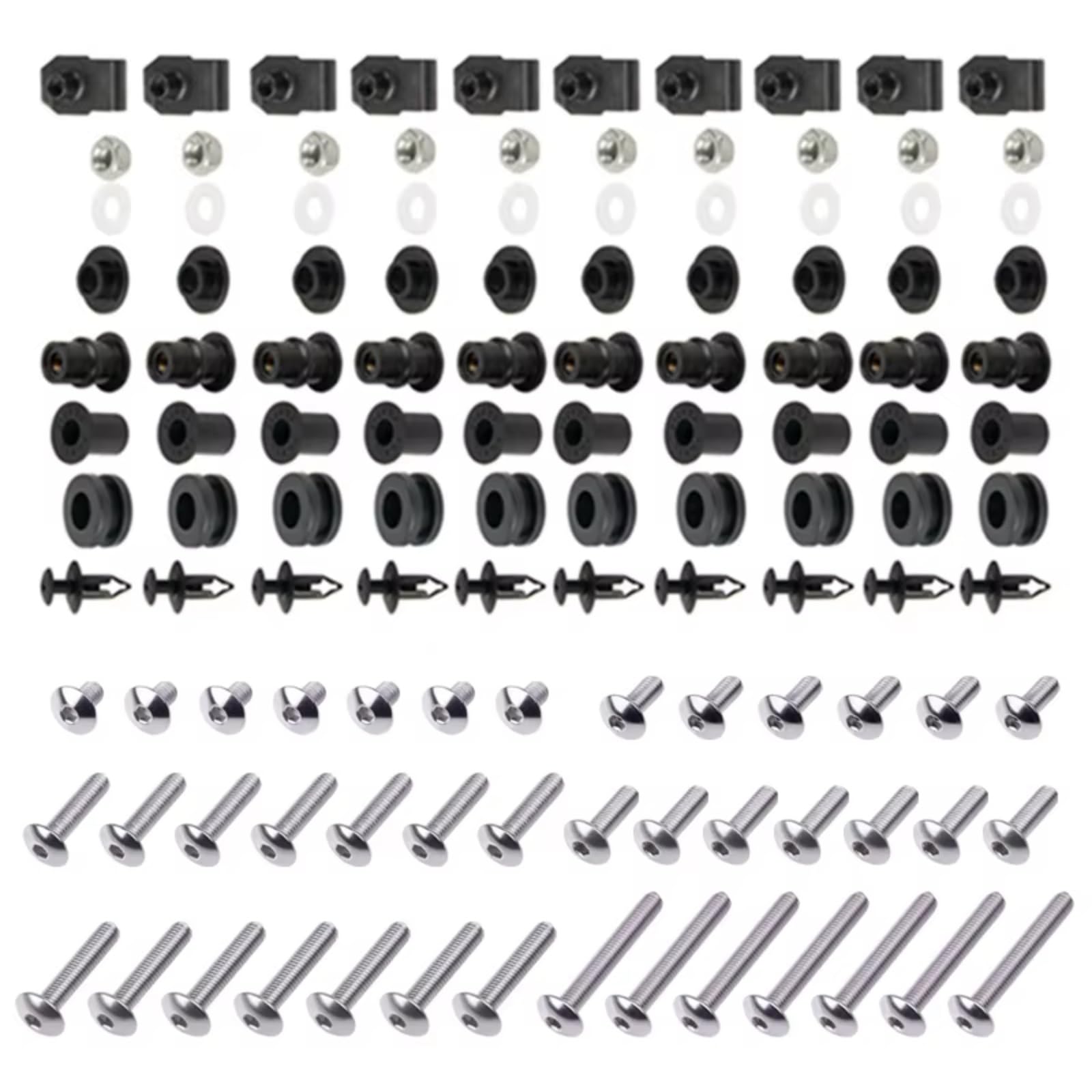 WTIXCRQ Kompatibel Mit Für Ninja 250R 2008 2009 2010 2011 2012. Komplette Karosserieschrauben Für Motorräder. Schrauben Für Motorradverkleidungen. Mutternclip-Kit Schrauben sbolzen Muttern(Silver) WTIXCRQ Kompatibel Mit Für Ninja 250R 2008 2009 2010 2011 2012. Komplette Karosserieschrauben Für Motorräder. Schrauben Für Motorradverkleidungen. Mutternclip-Kit Schrauben sbolzen Muttern(Silver) von WTIXCRQ