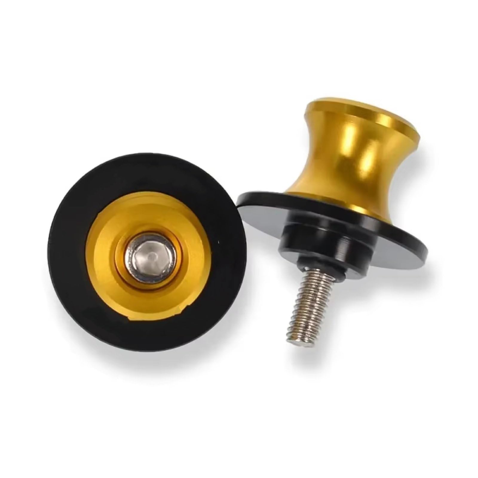 WTIXCRQ Kompatibel Mit Suzuki Für GSX1300R Für Hayabusa 1999-2023 Motorrad CNC Schwinge Schwinge Spule Schieber Ständer Schraube 8MM Motorrad Schraube Schrauben sbolzen Muttern(Yellow) von WTIXCRQ