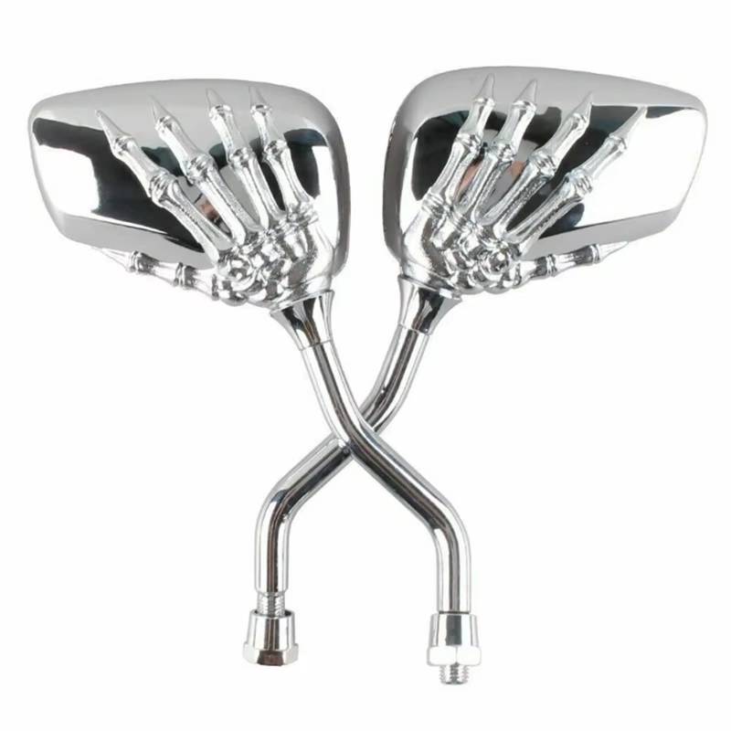 Motorrad Spiegel 2 Stück Universal Motorrad Rückspiegel Mit Schraube Aluminium Legierung Roller Skeleton Hand Refit Motorrad Seite Spiegel Motorrad Rückspiegel Spiegel von WTXXGQ