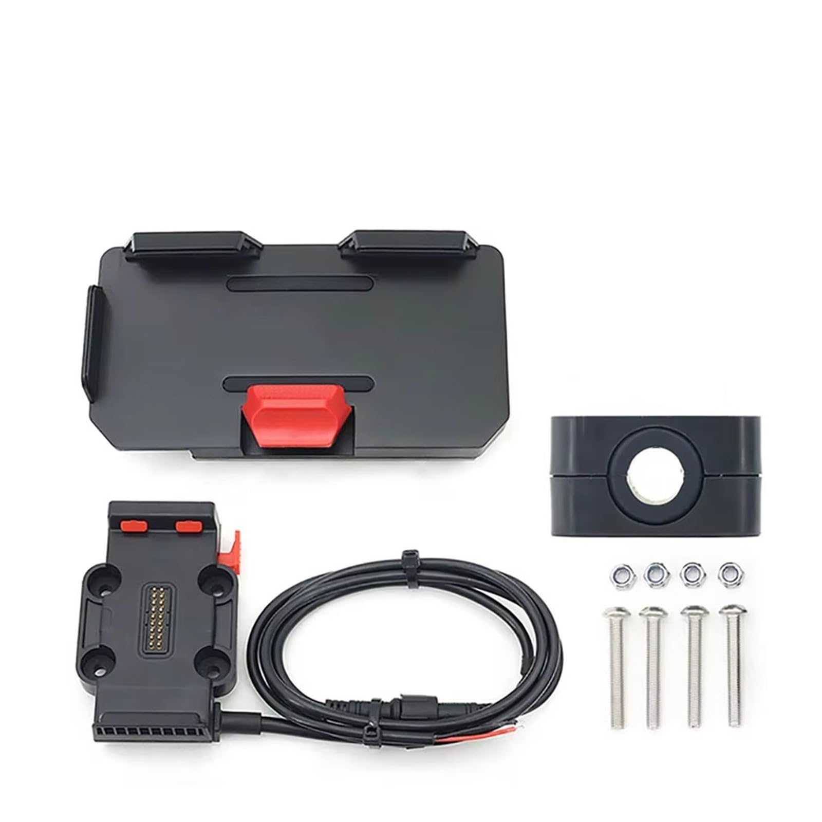 Motorrad Telefon Halterung Für Benelli Für TRK702 Für TRK702X 2022- Motorrad GPS Telefon Halter USB & Drahtlose Ladegerät Navigation Halterung Ständer Fahrrad Handyhalterung(12mm - Base -Charger) von WTXXGQ