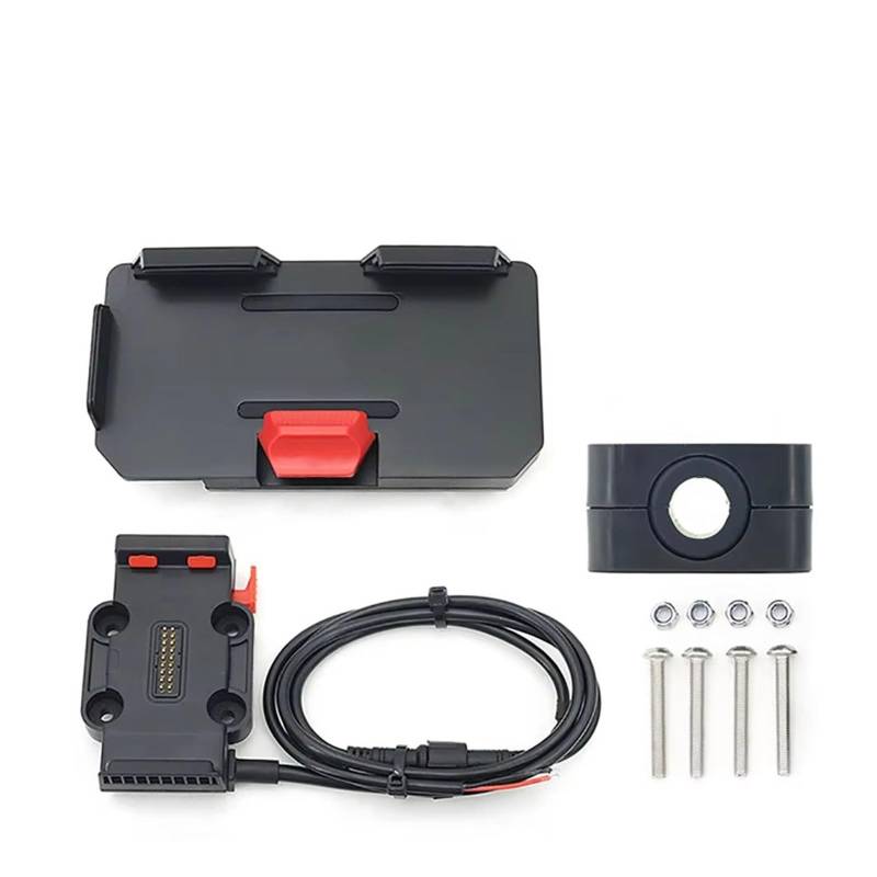 Motorrad Telefon Halterung Für Benelli Für TRK702 Für TRK702X 2022- Motorrad GPS Telefon Halter USB & Drahtlose Ladegerät Navigation Halterung Ständer Fahrrad Handyhalterung(12mm - Base -Charger) von WTXXGQ