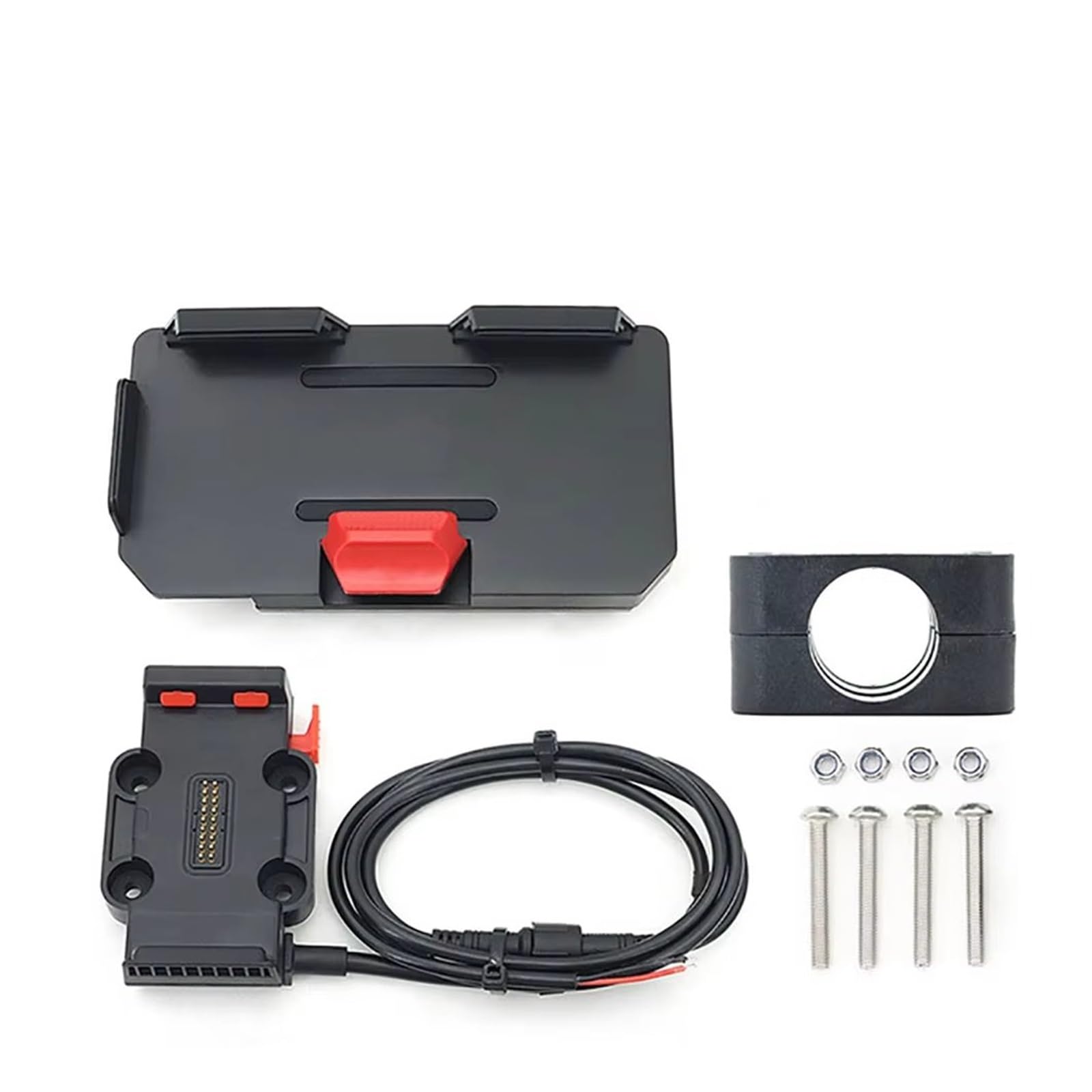 Motorrad Telefon Halterung Für Benelli Für TRK702 Für TRK702X 2022- Motorrad GPS Telefon Halter USB & Drahtlose Ladegerät Navigation Halterung Ständer Fahrrad Handyhalterung(22mm - Base -Charger) von WTXXGQ