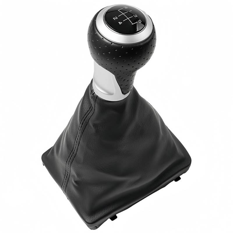 Schaltknauf Für A6 C6 2004 2005 2006 2007 2008 2009 2010 2012 5/6-Gang-Auto-Schaltknauf Kopfhebel-Stick-Stift-Gamaschen-Boot-Abdeckungsfall Manuell Schaltknauf(B0545) von WTXXGQ