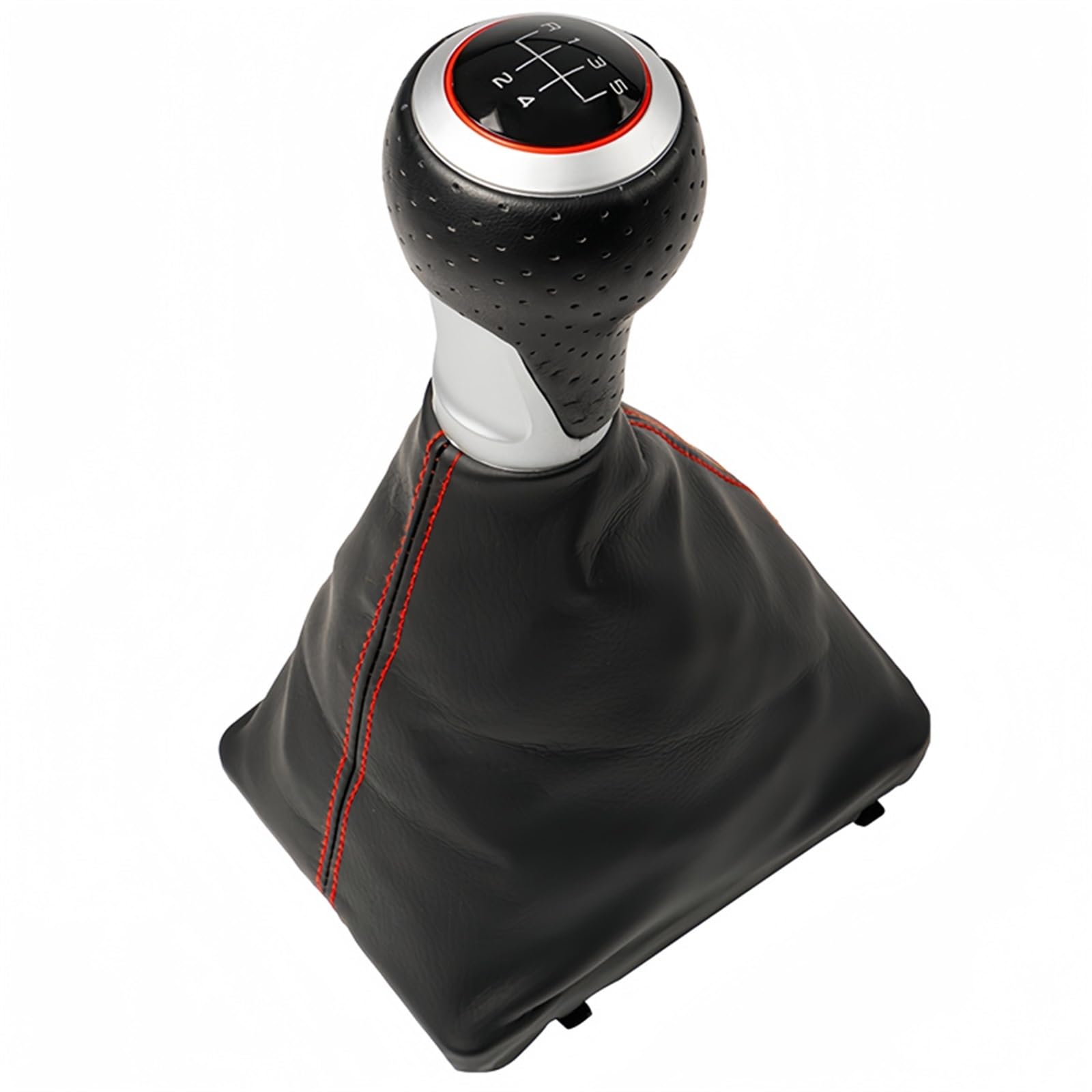 Schaltknauf Für A6 C6 2004 2005 2006 2007 2008 2009 2010 2012 5/6-Gang-Auto-Schaltknauf Kopfhebel-Stick-Stift-Gamaschen-Boot-Abdeckungsfall Manuell Schaltknauf(B0547) von WTXXGQ