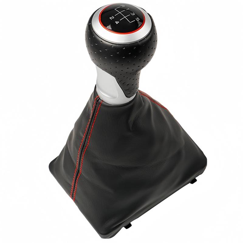 Schaltknauf Für A6 C6 2004 2005 2006 2007 2008 2009 2010 2012 5/6-Gang-Auto-Schaltknauf Kopfhebel-Stick-Stift-Gamaschen-Boot-Abdeckungsfall Manuell Schaltknauf(B0547) von WTXXGQ