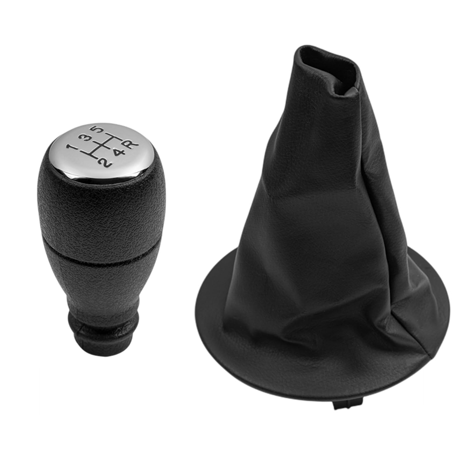 Schaltknauf Für Citroen Für Berlingo 5-Gang-Glanz-Gang-Schaltknauf Hebel-Stick-Stift Handball Gaitor Boot-Abdeckungsfall Manuell Schaltknauf(2piece) von WTXXGQ
