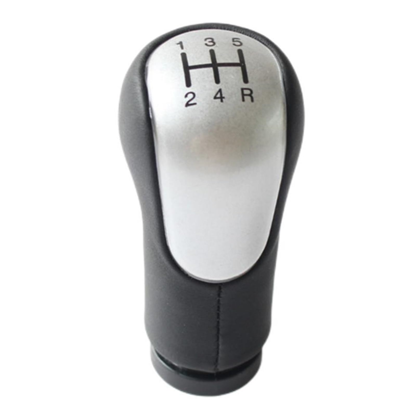 Schaltknauf Für Ford Für Fiesta MK6 Für Connect Für Fusion 2002 2003 2004 2005 2006 2007 2008 Auto Schaltknauf Griff Gamasche Boot Manuell Schaltknauf(Silver Pen) von WTXXGQ