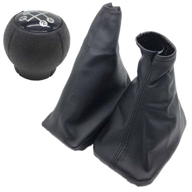 Schaltknauf Für OPEL Für Corsa C (01-06) Für TIGRA B (04-12) Für Combo C (01-11) Auto-Schaltknauf-Stift Parkhandbremsmanschette Manuell Schaltknauf(Combo 3piece) von WTXXGQ