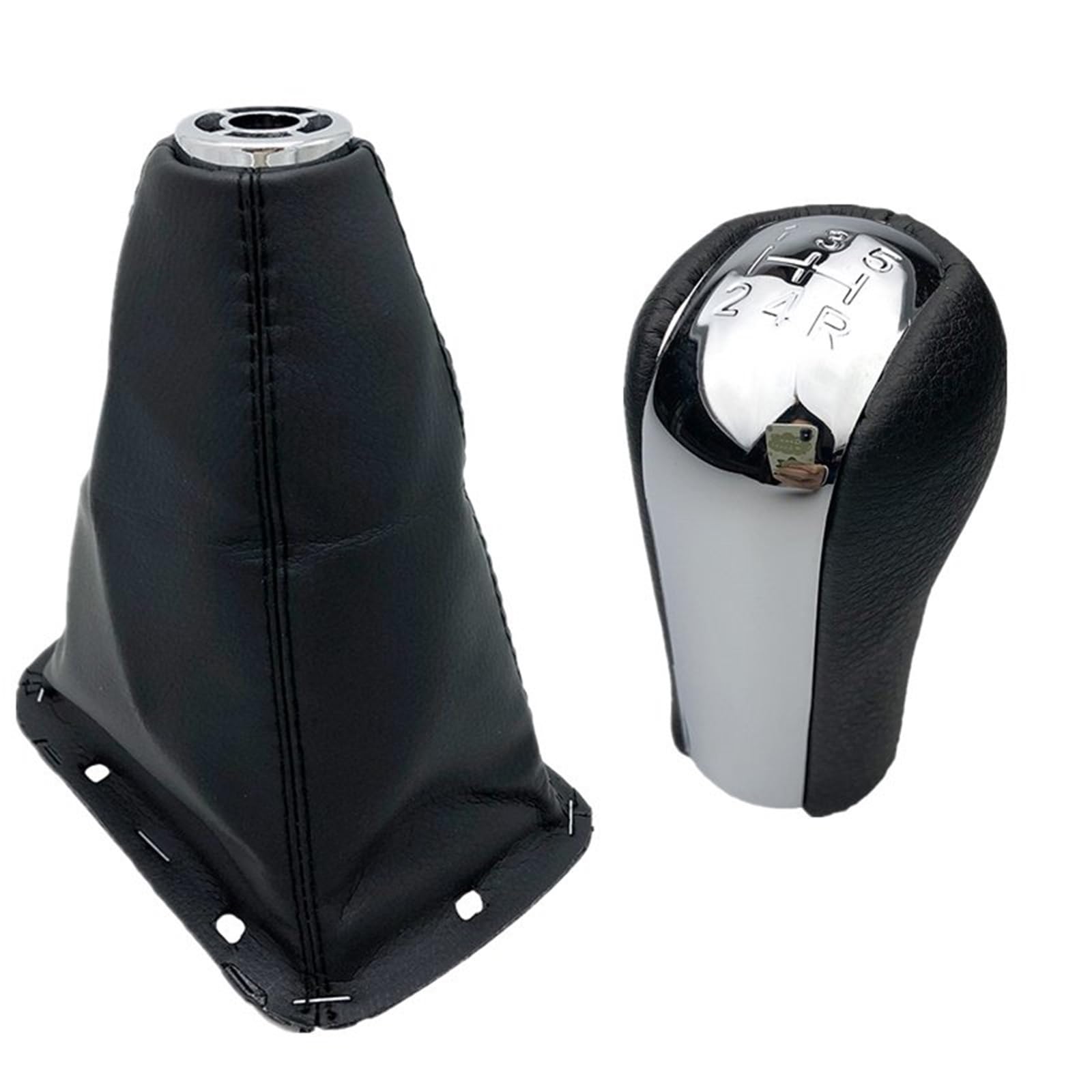 Schaltknauf Für Toyota Für AVENSIS T25 MK2 II 2003-2009 5/6 Geschwindigkeit Auto Shift Schaltknauf Hebel Gamasche Boot Abdeckung Fall Manuell Schaltknauf(5 Speed Combo) von WTXXGQ