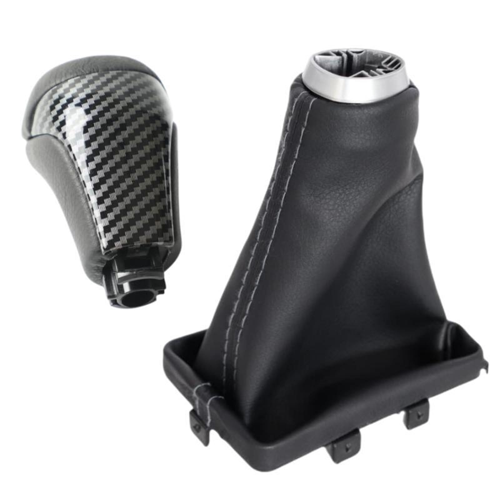 Schaltknauf Für Toyota Für Highlander Für Land Für Cruiser Für Prado Automatischer Schaltknauf Griff Boot Cover Manuell Schaltknauf(Carbon Fiber Case) von WTXXGQ