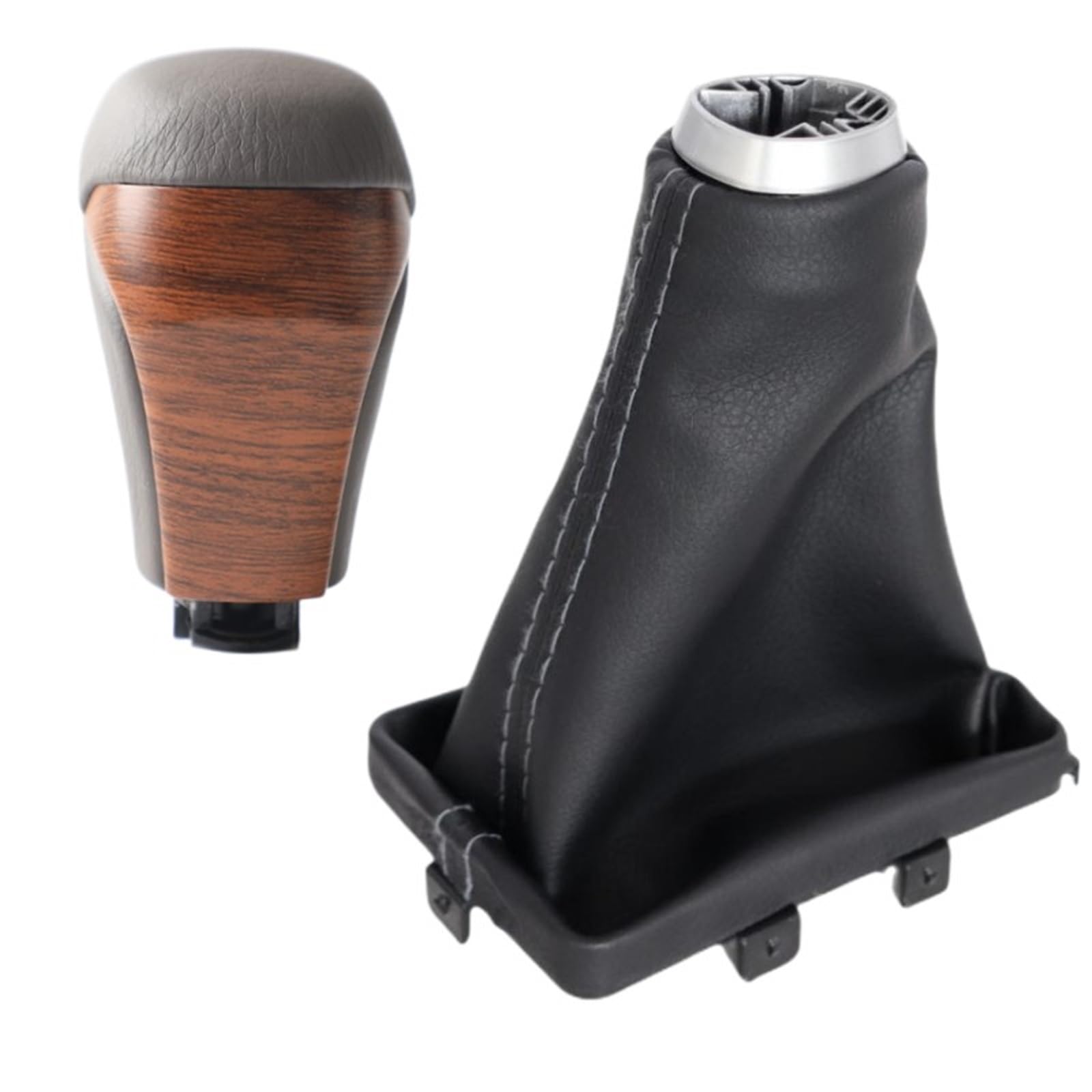 Schaltknauf Für Toyota Für Highlander Für Land Für Cruiser Für Prado Automatischer Schaltknauf Griff Boot Cover Manuell Schaltknauf(Yellow Wood Case) von WTXXGQ